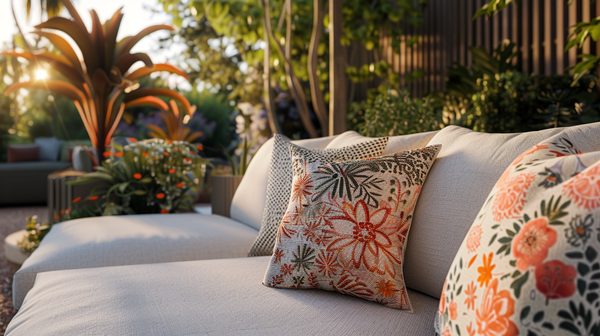 Confort et style : coussin intérieur et extérieur